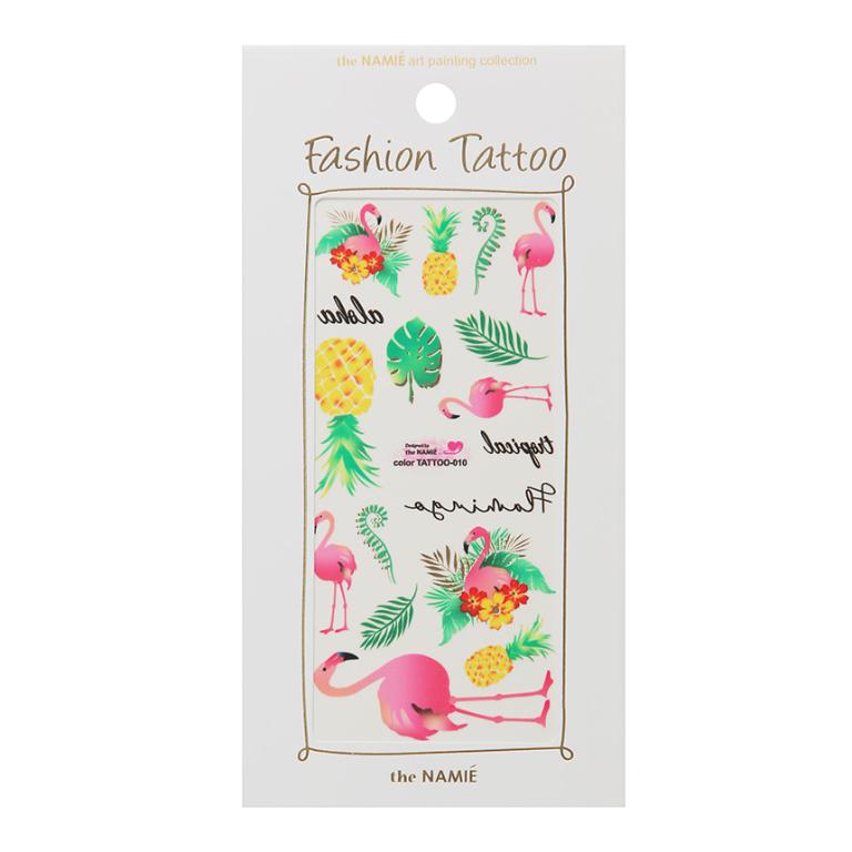 Erelah Color Tattoo 彩色紋身貼紙 紅鶴 010