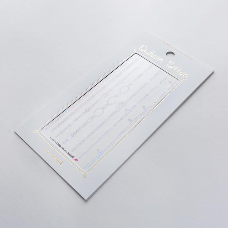 Erelah Color Tattoo 彩色紋身貼紙 銀色手鍊 019