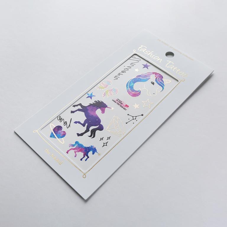 Erelah Color Tattoo 彩色紋身貼紙 獨角獸 021