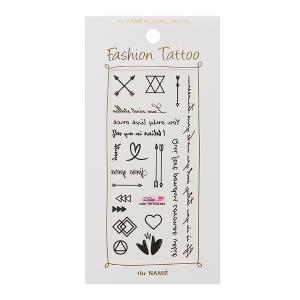 Erelah Color Tattoo 彩色紋身貼紙 箭頭和手寫字 012