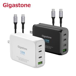 GIGASTONE 130W GaN氮化鎵充電器快充組(PD-130+CC-100B)