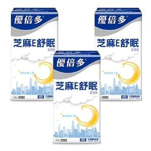 【杏輝藥廠】優倍多YouBest 芝麻E舒眠軟膠囊三入組(60粒/盒)