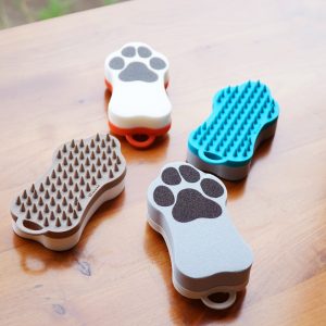 HARIO 寵物專用軟毛橘色兩面刷