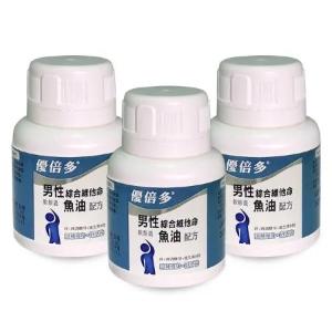 【杏輝醫藥集團】優倍多YouBest 男性綜合維他命軟膠囊魚油配方 三入組(60粒/盒)