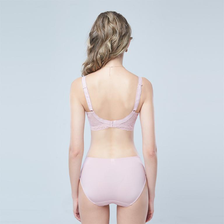 【思薇爾】撩波琉晶羽系列D-F罩蕾絲包覆女內衣(茱萸粉)