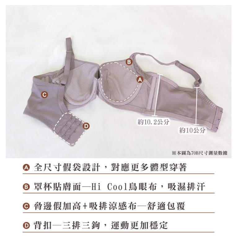 【思薇爾】幾何律動系列B-F罩軟鋼圈模杯涼感運動女內衣(蒼葭綠)