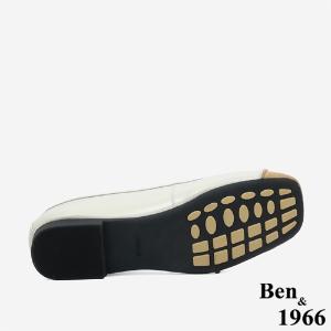 Ben&1966文青質感牛皮拼接包鞋-杏(246042)