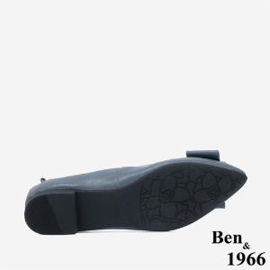 Ben&1966顯瘦-3kg內增高超軟Q羊皮質感尖頭平底鞋-灰藍(246122)