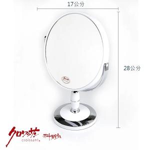 M357-7雙面3倍圓鏡7吋 白色