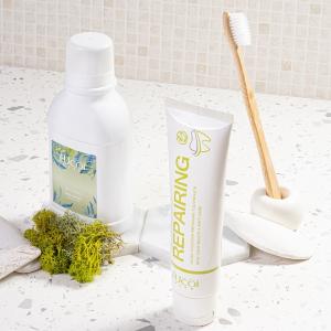FUcoi｜藻安美肌 口周權威防護組(藻萃雙重修護牙膏90ml*2+藻萃口腔護理液325ml*2)