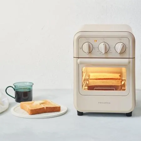 recolte 日本麗克特 Air Oven Toaster 氣炸烤箱 RFT-1 奶油白