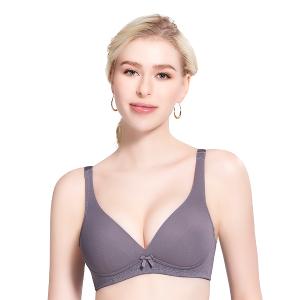 【思薇爾】Love myself系列M-3XL無鋼圈蕾絲包覆無痕女內衣(魅影灰)