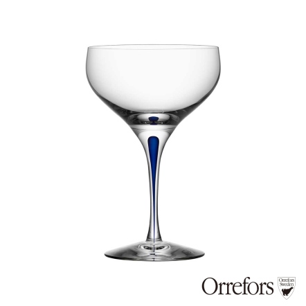 瑞典Orrefors 藍色之舞雞尾酒杯30CL-INTERMEZZO