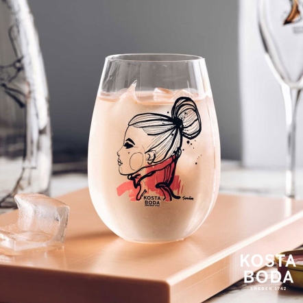 【瑞典Kosta Boda】都會女伶水杯(熱情紅)2入-ALL ABOUT YOU