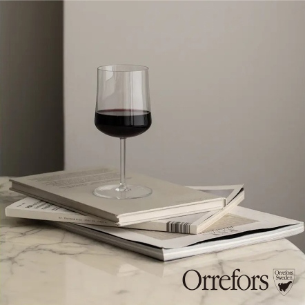 【瑞典Orrefors】自由之心-紅酒杯2入 36cl H17.5cm;Ø8cm- INFORMAL