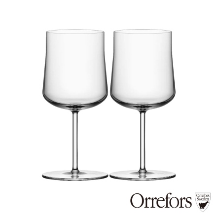 【瑞典Orrefors】自由之心-紅酒杯2入 36cl H17.5cm;Ø8cm- INFORMAL