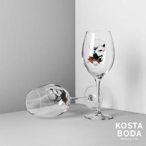 【瑞典Kosta Boda】都會女伶紅酒杯(爵士棕)2入-ALL ABOUT YOU
