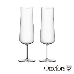 【瑞典Orrefors】自由之心-香檳杯2入 22cl H19.5cm;Ø6.2cm- INFORMAL