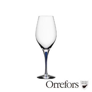 瑞典Orrefors 藍色之舞白酒杯44CL-INTERMEZZO