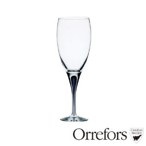 瑞典Orrefors 藍色之舞白酒杯32CL H22cmΦ7cm-INTERMEZZO
