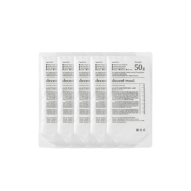 decent rossi 頭皮甦醒洗髮洗澡粉 補充包五入組 50g×5