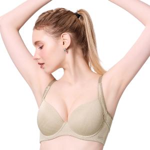 【思薇爾】律洞感系列B-F罩軟鋼圈模杯涼感運動女內衣(白茶棕)