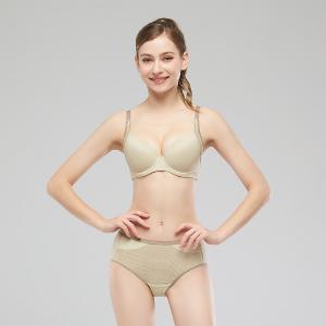 【思薇爾】律洞感系列B-F罩軟鋼圈模杯涼感運動女內衣(白茶棕)