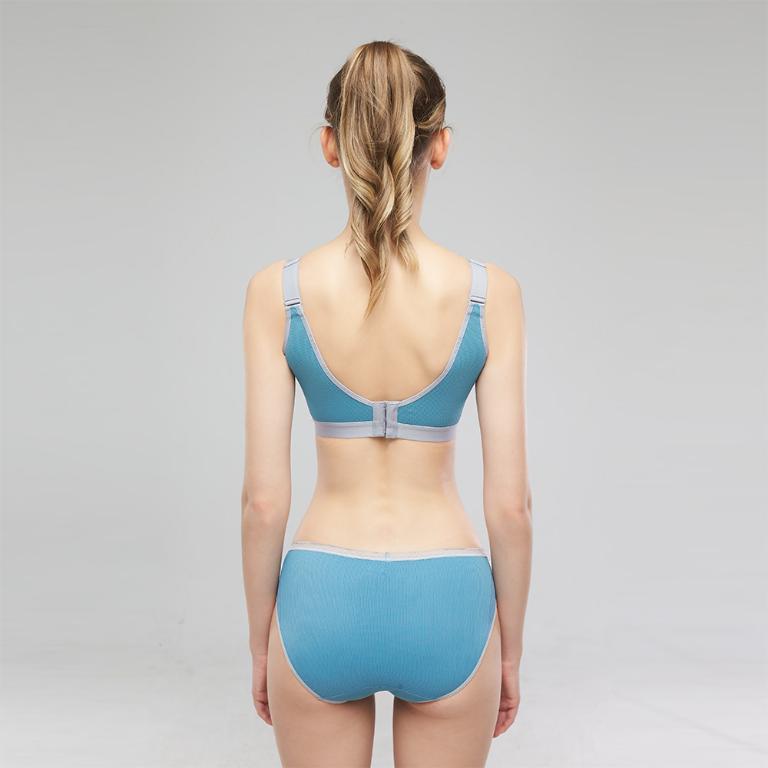 【思薇爾】律洞感系列M-4XL無鋼圈背扣涼感運動短背心(光電藍)