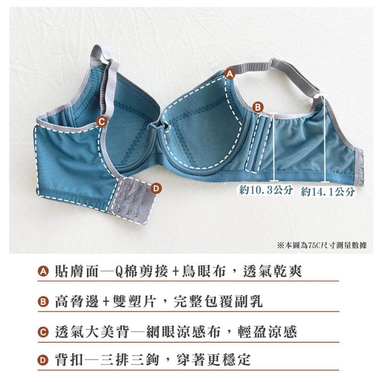 【思薇爾】律洞感系列C-F罩軟鋼圈涼感運動女內衣(白茶棕)