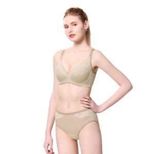 【思薇爾】律洞感系列C-F罩軟鋼圈涼感運動女內衣(白茶棕)
