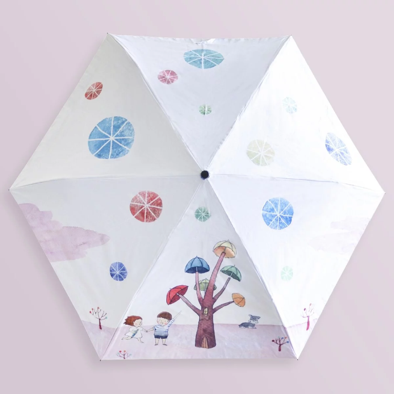  卡里善之樹自動傘|聯名傘|微光分子|大傘面23吋|台灣福懋傘布(防曬/抗UV/防風/雨傘/安全不回彈)