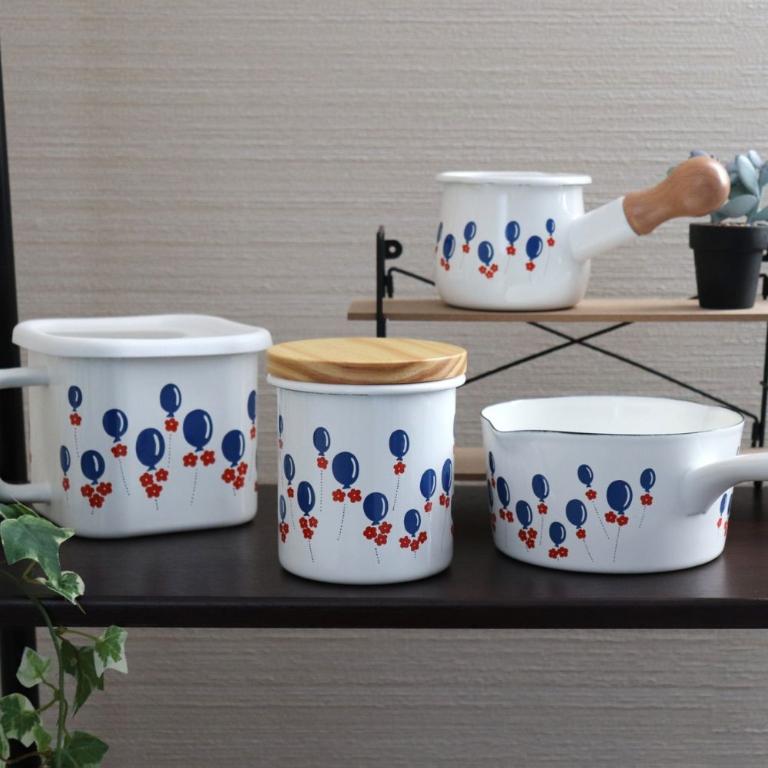 PLUNE ADERIA聯名復古琺瑯牛奶鍋550ml