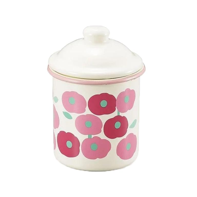 PLUNE 琺瑯儲存罐750ml-北歐風花朵