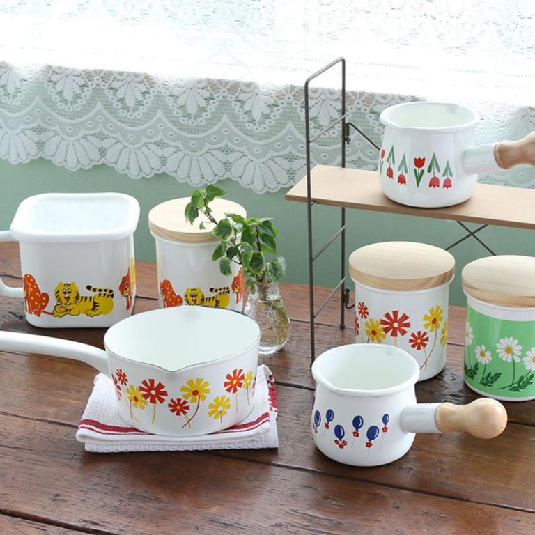 PLUNE ADERIA聯名復古琺瑯單手鍋15cm