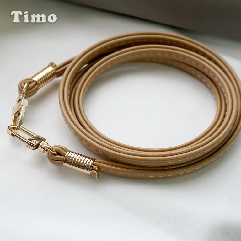 【Timo】手機掛繩背帶組含夾片_細皮繩
