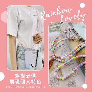 【Timo】韓系Y2K風混彩珠手機掛繩