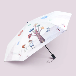 卡里善之樹自動傘|聯名傘|微光分子|大傘面23吋|台灣福懋傘布(防曬/抗UV/防風/雨傘/安全不回彈)