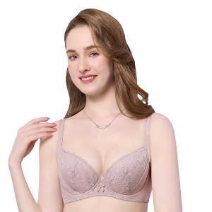 【思薇爾】輕沁舒系列B-F罩軟鋼圈涼感蕾絲集中包覆女內衣(靜謐膚)