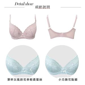 【思薇爾】輕沁舒系列B-F罩軟鋼圈涼感蕾絲集中包覆女內衣(靜謐膚)