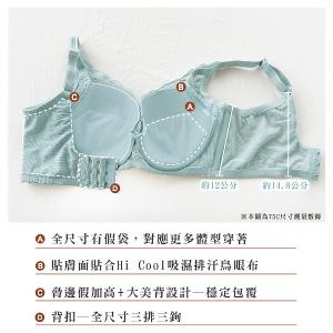 【思薇爾】輕沁舒系列B-E罩軟鋼圈涼感蕾絲集中包覆女內衣(粉霧藍)