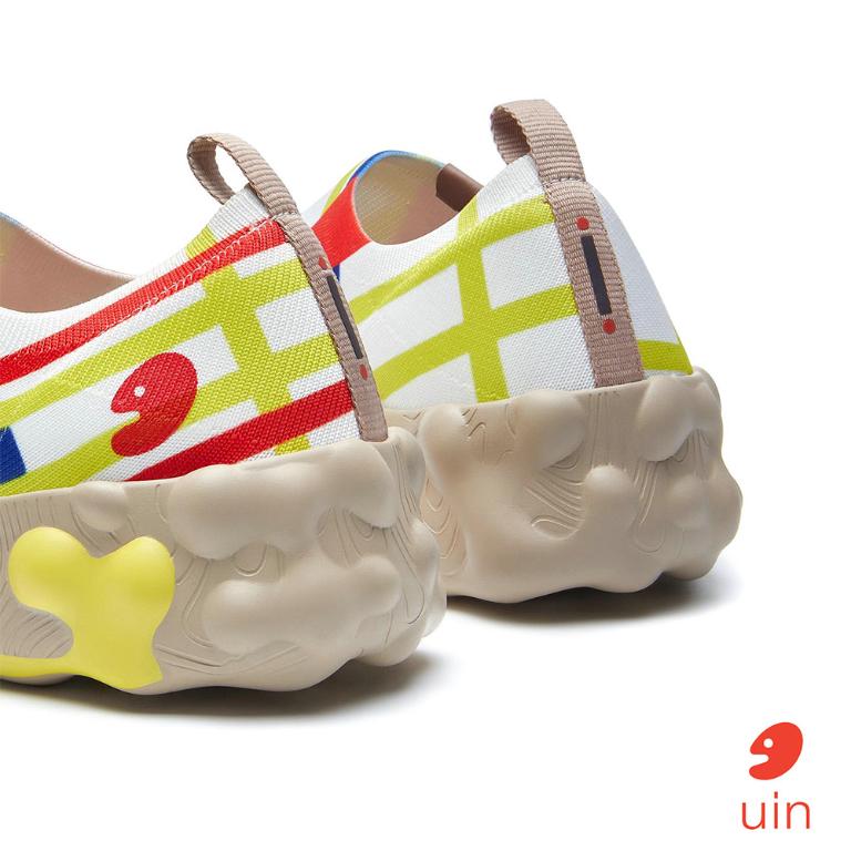 uin 西班牙原創設計 男鞋 帆布鞋 懶人鞋 蒙德里安 紐約之城1彩繪休閒鞋M1710836