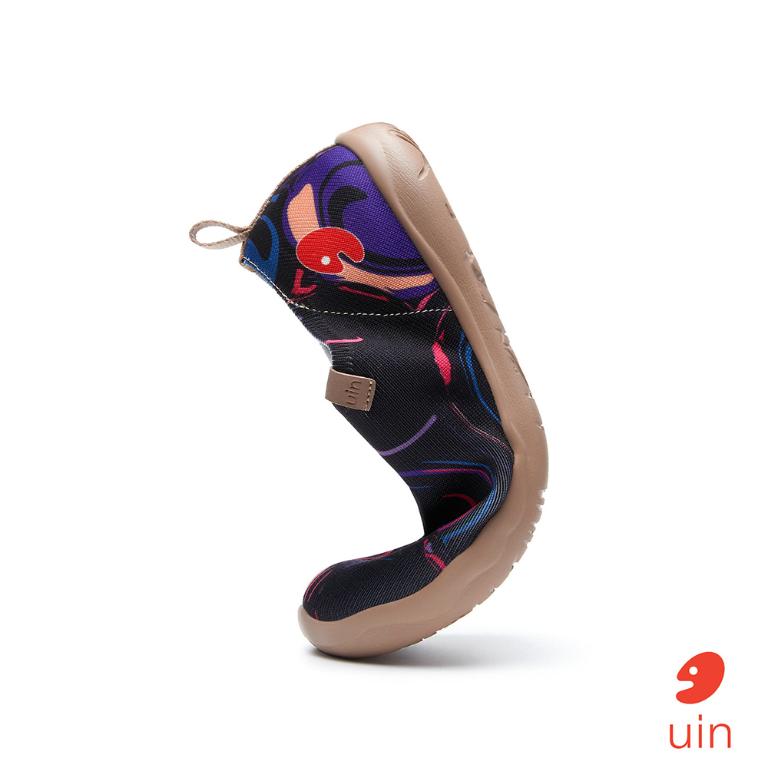 uin 西班牙原創設計 女鞋 帆布鞋 懶人鞋 迷幻泡泡彩繪休閒鞋W1011485