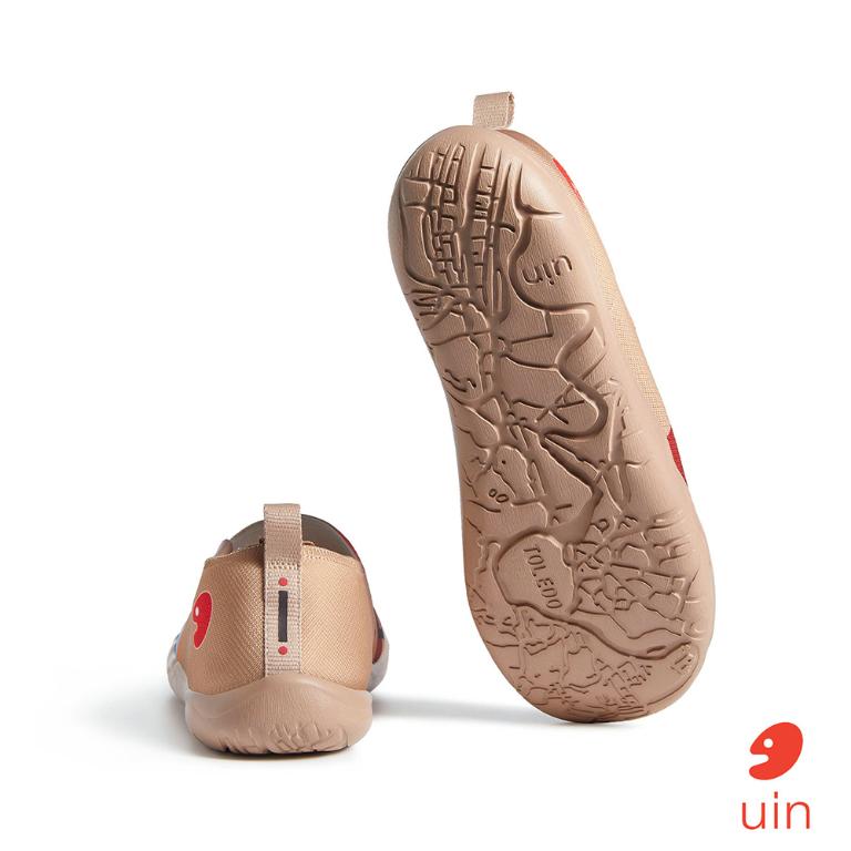 uin 西班牙原創設計 男鞋 帆布鞋 懶人鞋 加勒比海灘彩繪休閒鞋M1010861