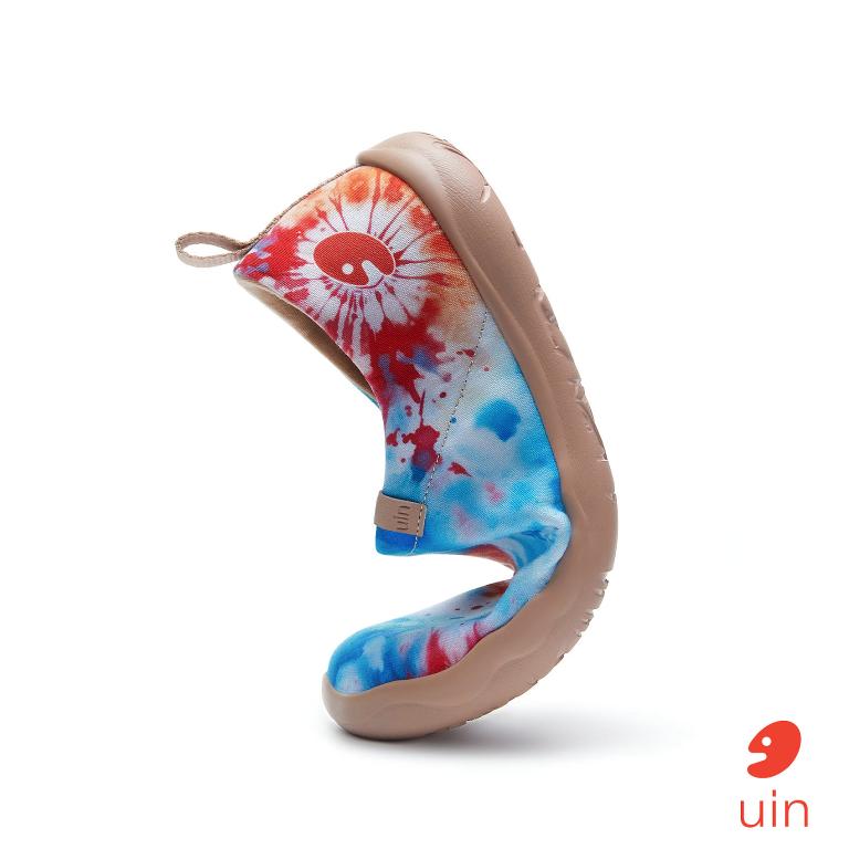 uin 西班牙原創設計 女鞋 帆布鞋 懶人鞋 耀斑之光彩繪休閒鞋W1011487