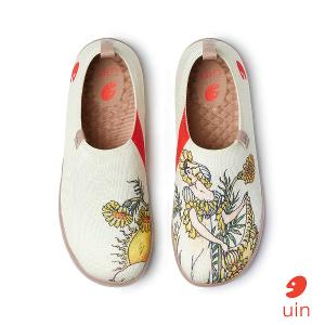 uin 西班牙原創設計 女鞋 帆布鞋 懶人鞋 莎士比亞 仲夏夜之夢2彩繪休閒鞋W1011429