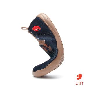 uin 西班牙原創設計 男鞋 帆布鞋 懶人鞋 陽光海岸彩繪休閒鞋M1010862