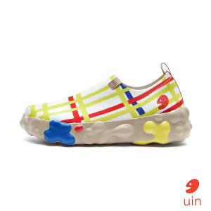 uin 西班牙原創設計 女鞋 帆布鞋 懶人鞋 蒙德里安 紐約之城1彩繪休閒鞋W1711439