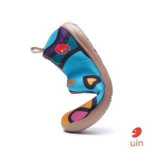 uin 西班牙原創設計 女鞋 帆布鞋 懶人鞋 藍夢彩繪休閒鞋W1011481