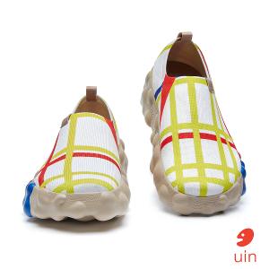 uin 西班牙原創設計 男鞋 帆布鞋 懶人鞋 蒙德里安 紐約之城1彩繪休閒鞋M1710836