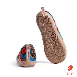 uin 西班牙原創設計 女鞋 帆布鞋 懶人鞋 日落光影彩繪休閒鞋W1011478